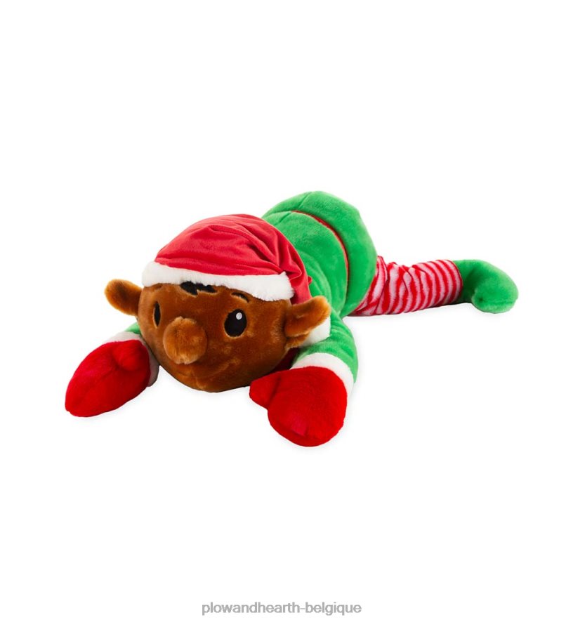 60H0822254 Plow & Hearth oreiller de corps de vacances câlin en peluche elfe picotement saisonniers et cadeaux