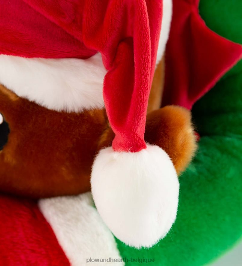 60H0822254 Plow & Hearth oreiller de corps de vacances câlin en peluche elfe picotement saisonniers et cadeaux