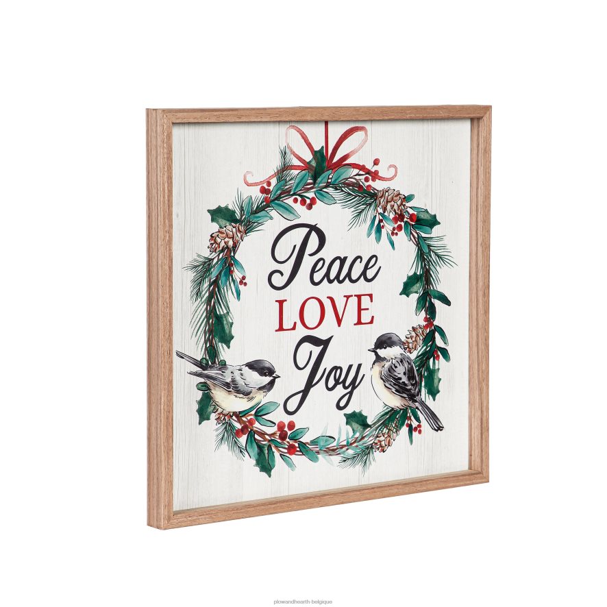 60H0822267 Plow & Hearth paix amour joie posters saisonniers et cadeaux