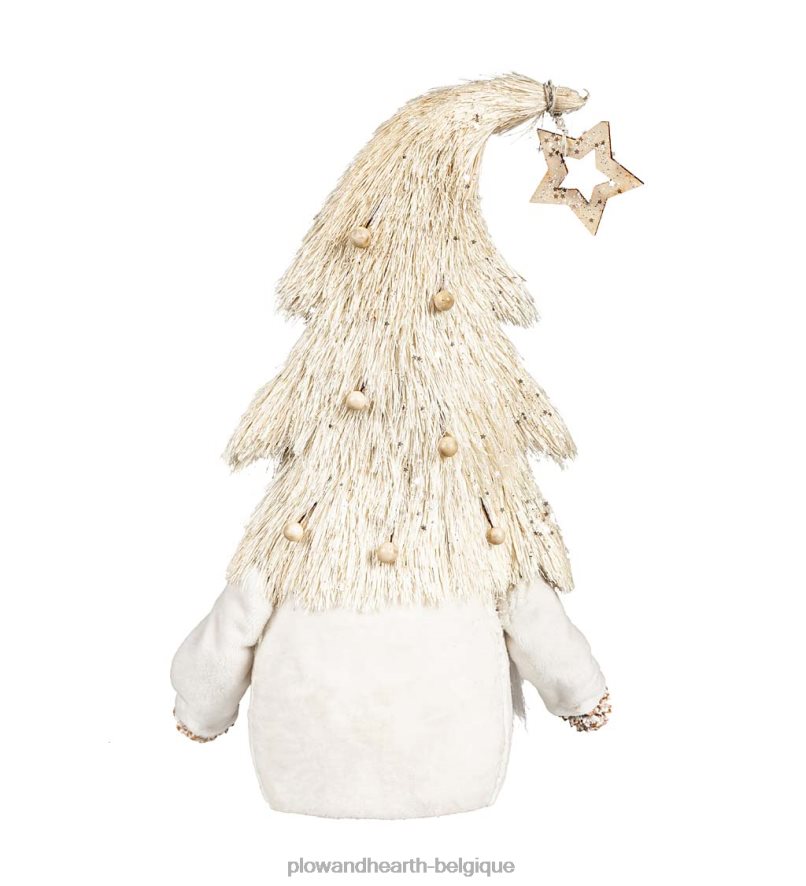 60H0822277 Plow & Hearth gnome de Noël d'hiver blanc saisonniers et cadeaux