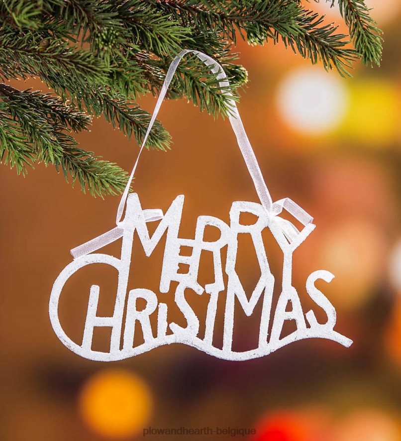 60H0822296 Plow & Hearth kit complet de sapin de Noël dans une boîte avec lumières, décorations et sac de rangement saisonniers et cadeaux