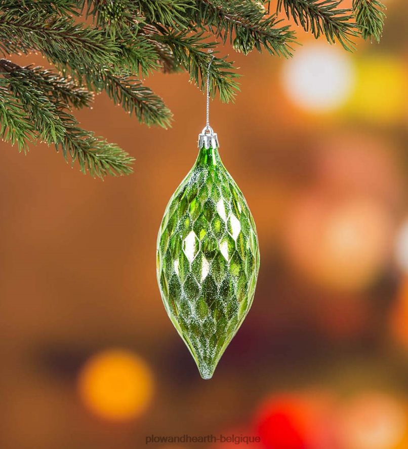 60H0822296 Plow & Hearth kit complet de sapin de Noël dans une boîte avec lumières, décorations et sac de rangement saisonniers et cadeaux