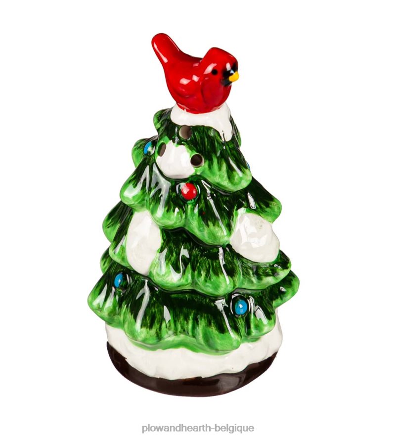 60H0822313 Plow & Hearth ensemble salière et poivrière pour arbre de Noël saisonniers et cadeaux