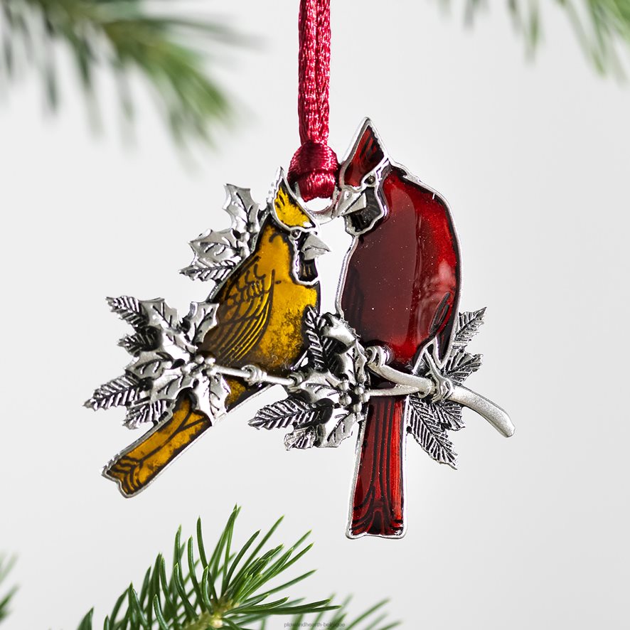 60H0822977 Plow & Hearth ornement d'arbre de Noël en étain massif - arbre de vie saisonniers et cadeaux