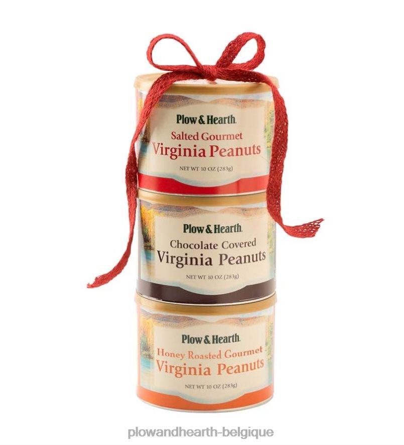 60H0822980 Plow & Hearth extra grande tour cadeau trio d'arachides de Virginie - classique saisonniers et cadeaux