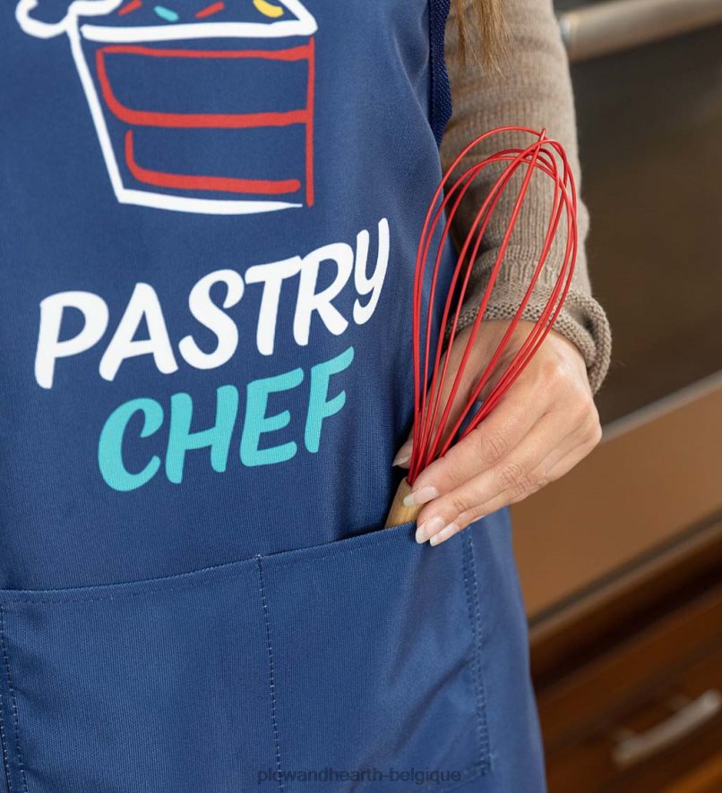 60H0823002 Plow & Hearth tabliers maman et moi, lot de 2 - pâtissier & boulanger junior saisonniers et cadeaux