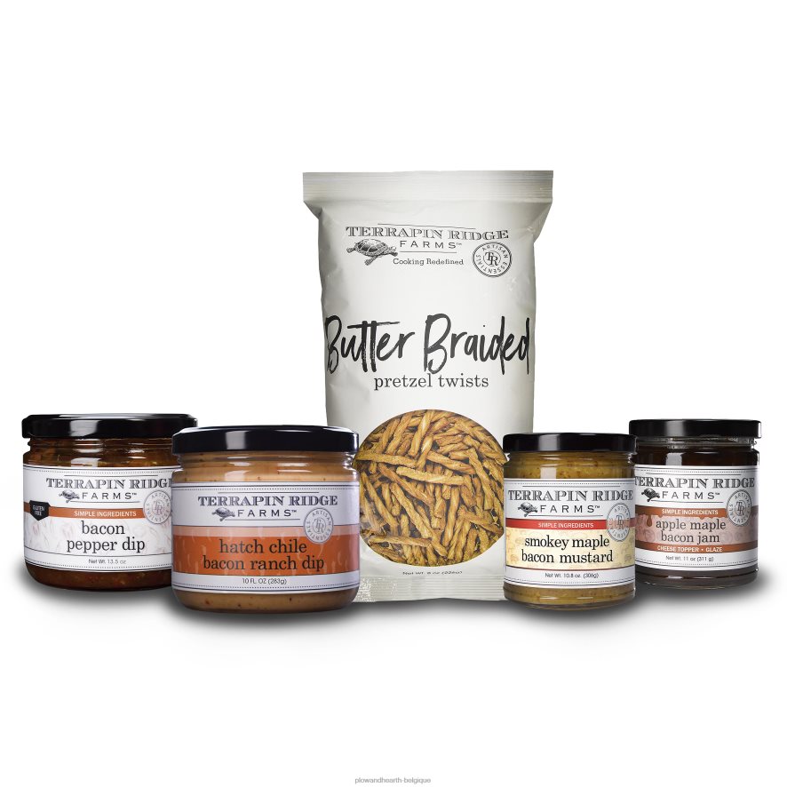 60H0823022 Plow & Hearth échantillon de tartinade pour amateurs de bacon fabriqué aux États-Unis saisonniers et cadeaux