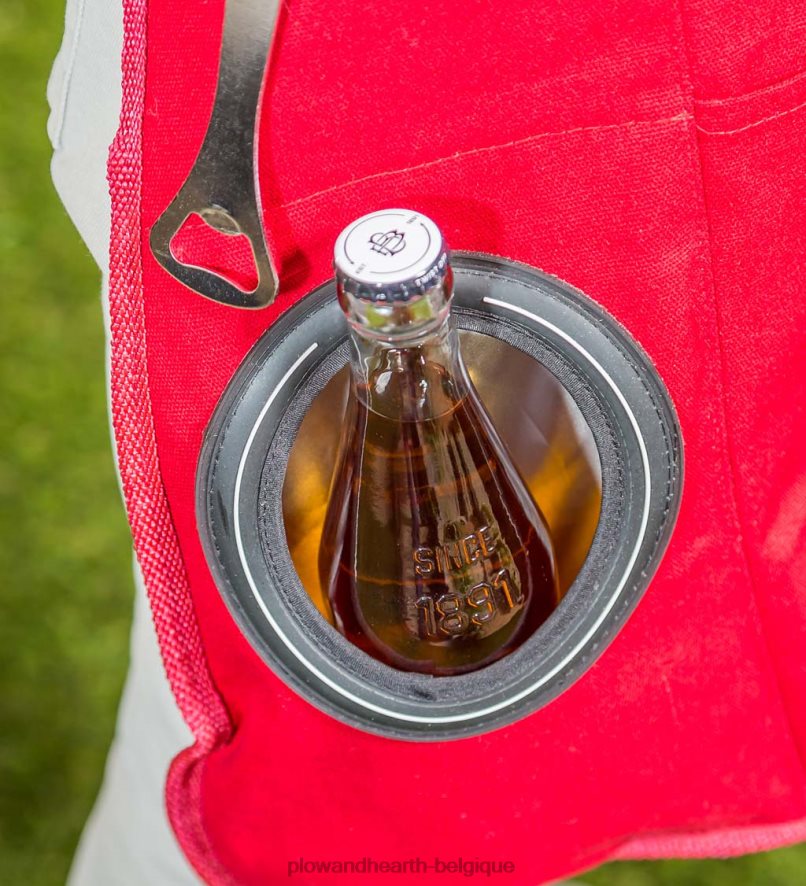 60H0823025 Plow & Hearth tablier de grillade/cuisine de fierté d'équipe d'université de toile de coton de luxe - texas a & m saisonniers et cadeaux