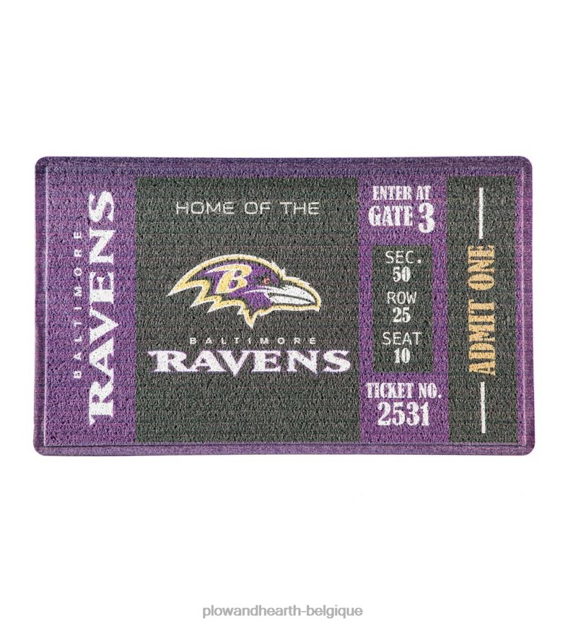 60H0821567 Plow & Hearth tapis de gazon d'équipe - blackhawks tapis et nattes