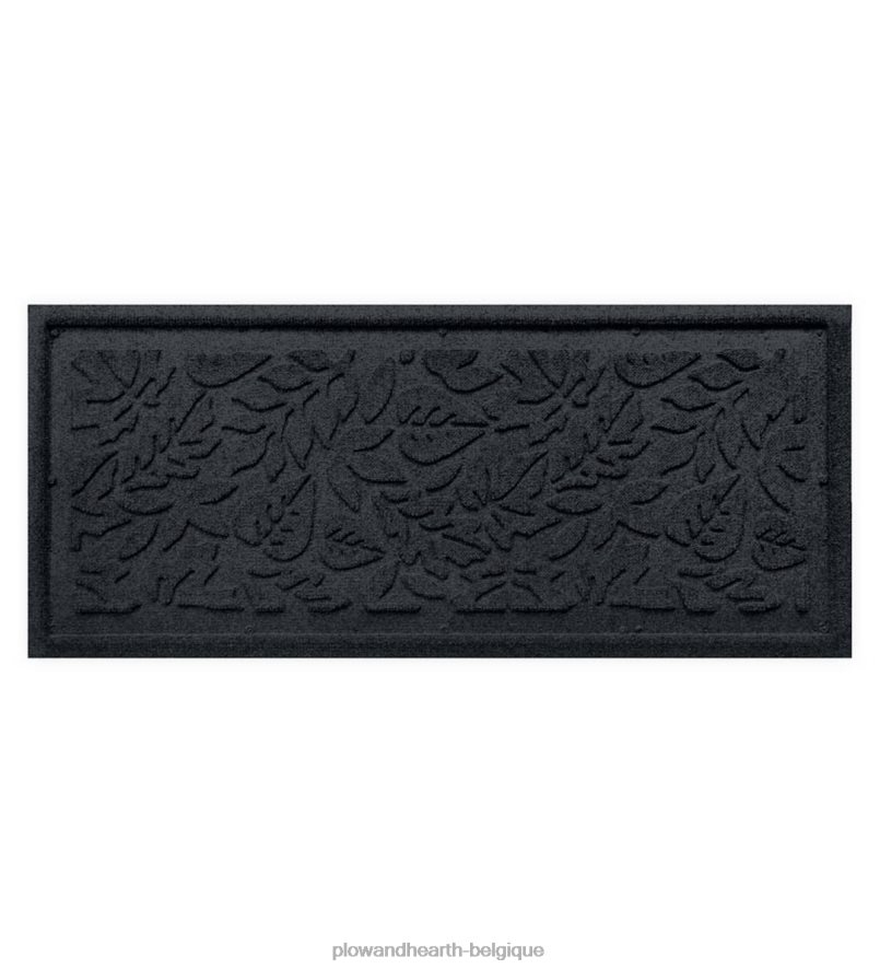 60H0821932 Plow & Hearth plateau de démarrage de feuilles de jour d'automne de waterhog - charbon de bois tapis et nattes