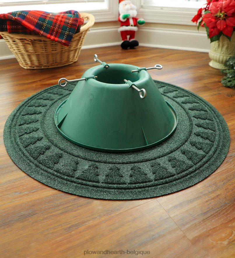 60H0821922 Plow & Hearth Tapis de sapin de Noël anti-éclaboussures Waterhog - vert tapis et nattes