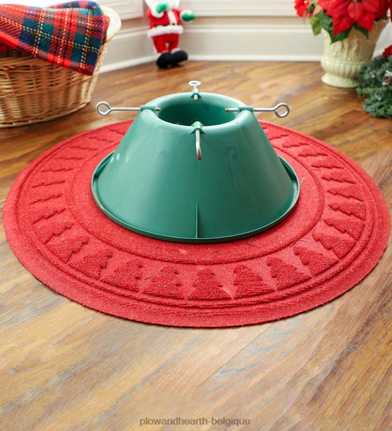 60H0821922 Plow & Hearth Tapis de sapin de Noël anti-éclaboussures Waterhog - vert tapis et nattes