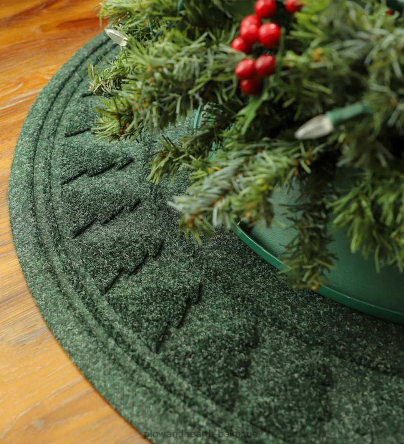 60H0821922 Plow & Hearth Tapis de sapin de Noël anti-éclaboussures Waterhog - vert tapis et nattes