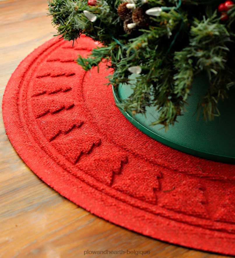 60H0821922 Plow & Hearth Tapis de sapin de Noël anti-éclaboussures Waterhog - vert tapis et nattes