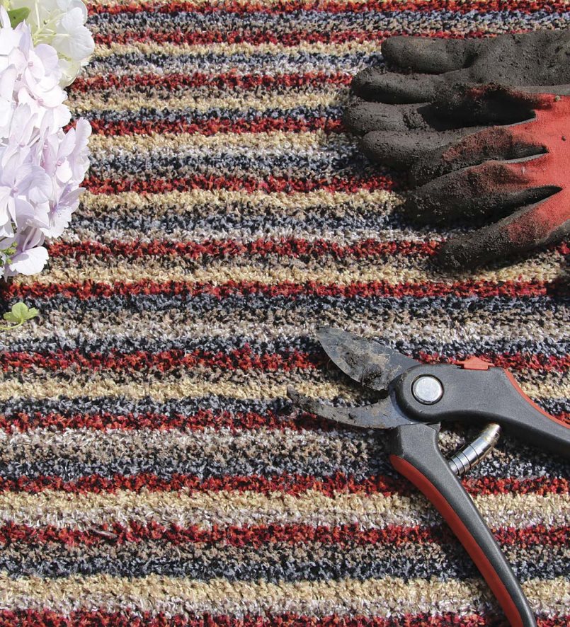 60H0823224 Plow & Hearth tapis de boue anti-saleté my mat, 31 x 59 - café tapis et nattes