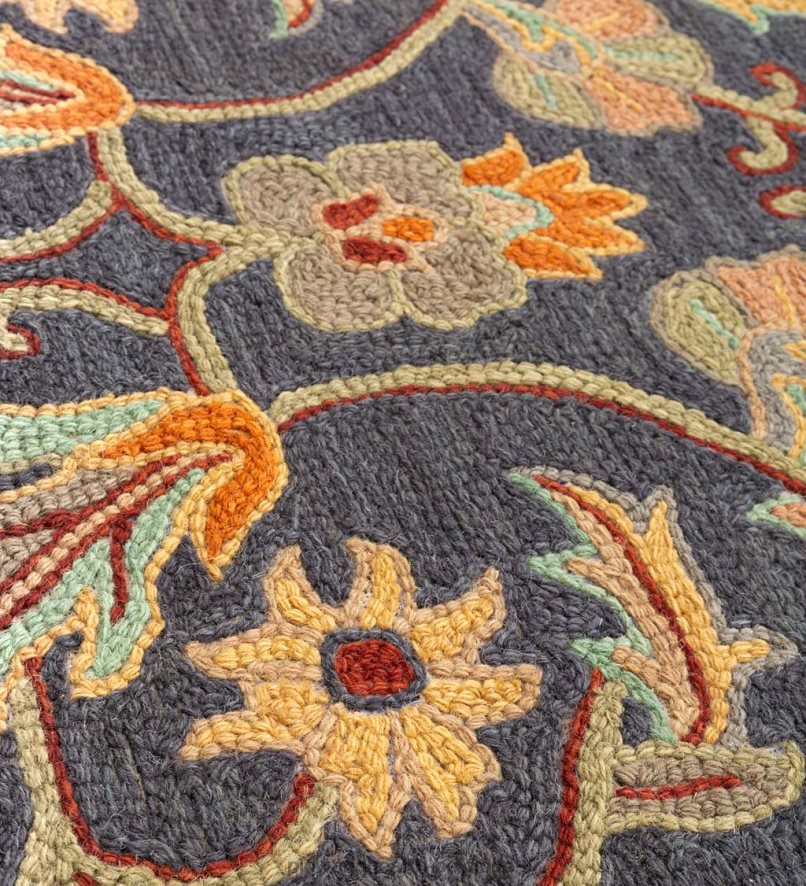 60H0821761 Plow & Hearth tapis en laine mclean tapis et nattes