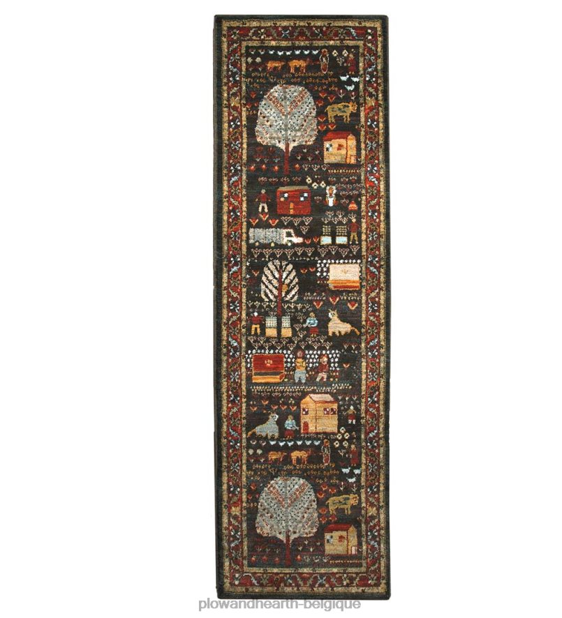 60H0821763 Plow & Hearth tapis de village shaker en polypropylène tapis et nattes