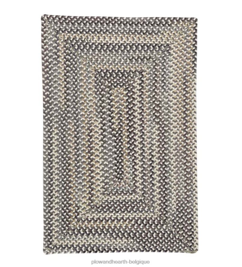 60H0821777 Plow & Hearth Tapis rectangulaire en laine mélangée tressée Bear Creek tapis et nattes