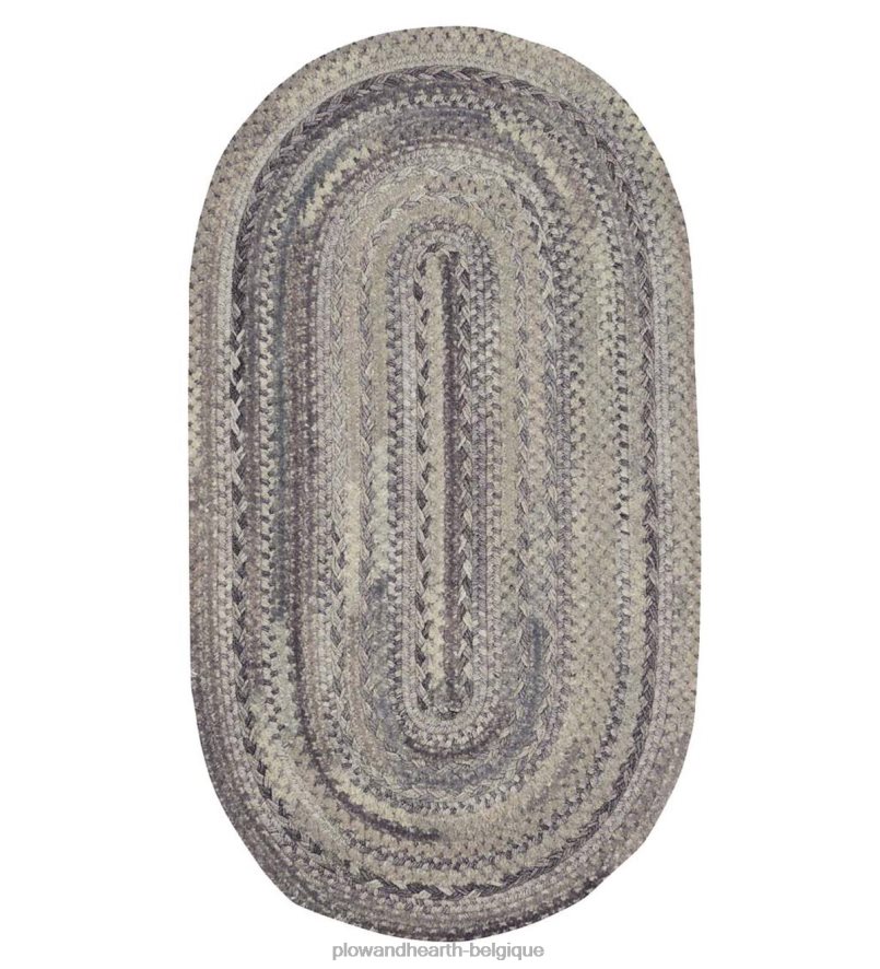 60H0821780 Plow & Hearth Tapis tressé ovale en laine mélangée Riverview tapis et nattes