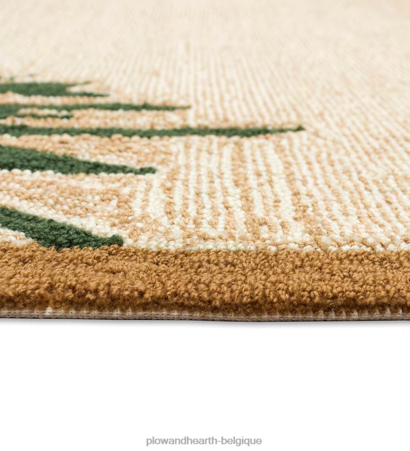 60H0821792 Plow & Hearth Tapis vinyl avec bordure de lac forestier, intérieur/extérieur tapis et nattes