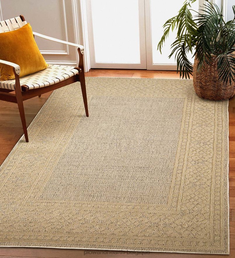 60H0821804 Plow & Hearth Tapis intérieur/extérieur avec bordure de faucon minou tapis et nattes