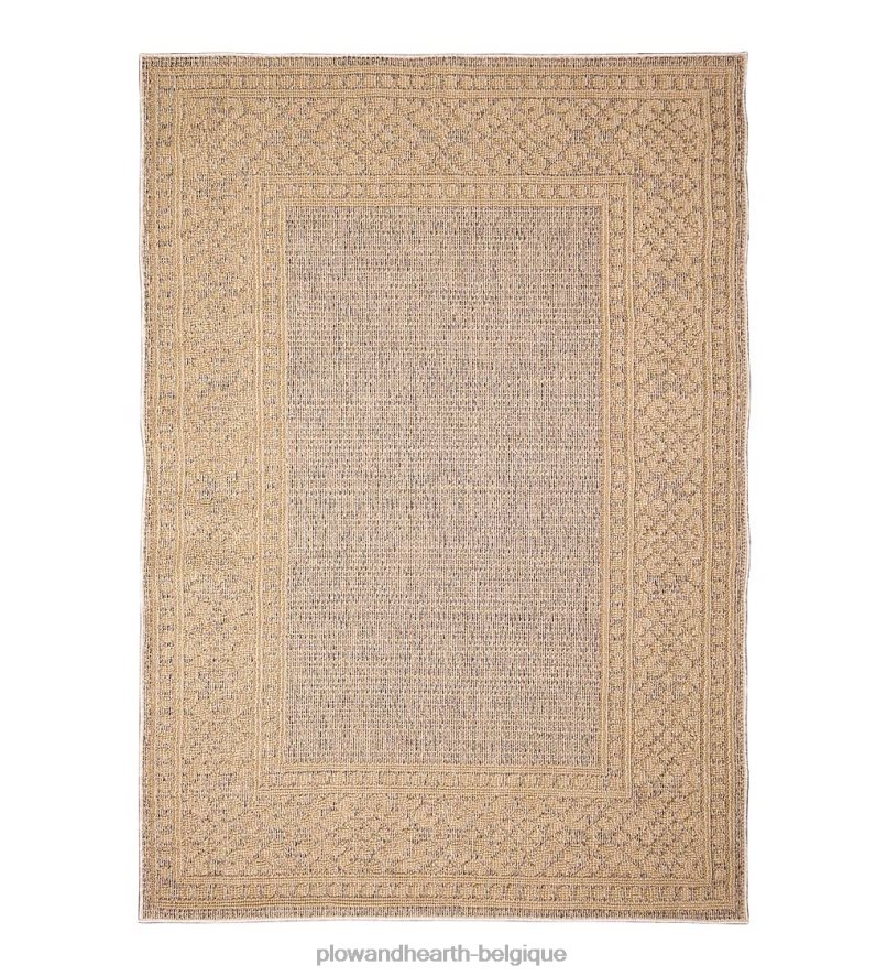 60H0821804 Plow & Hearth Tapis intérieur/extérieur avec bordure de faucon minou tapis et nattes