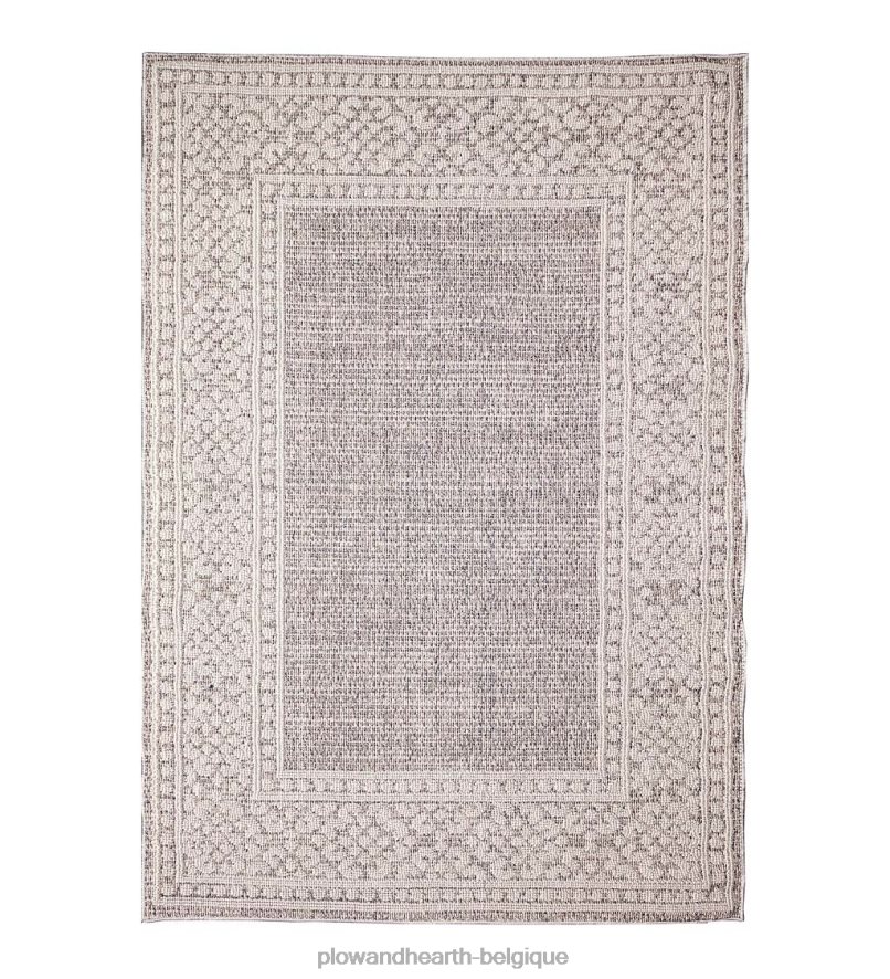 60H0821804 Plow & Hearth Tapis intérieur/extérieur avec bordure de faucon minou tapis et nattes
