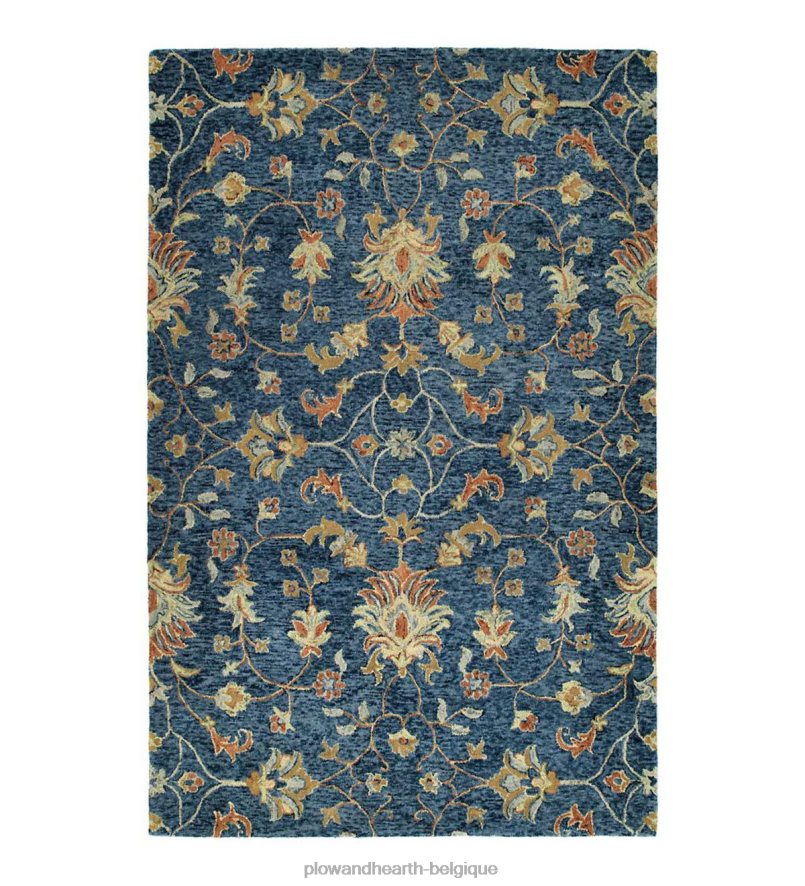 60H0821813 Plow & Hearth tapis en laine denim carmona tapis et nattes