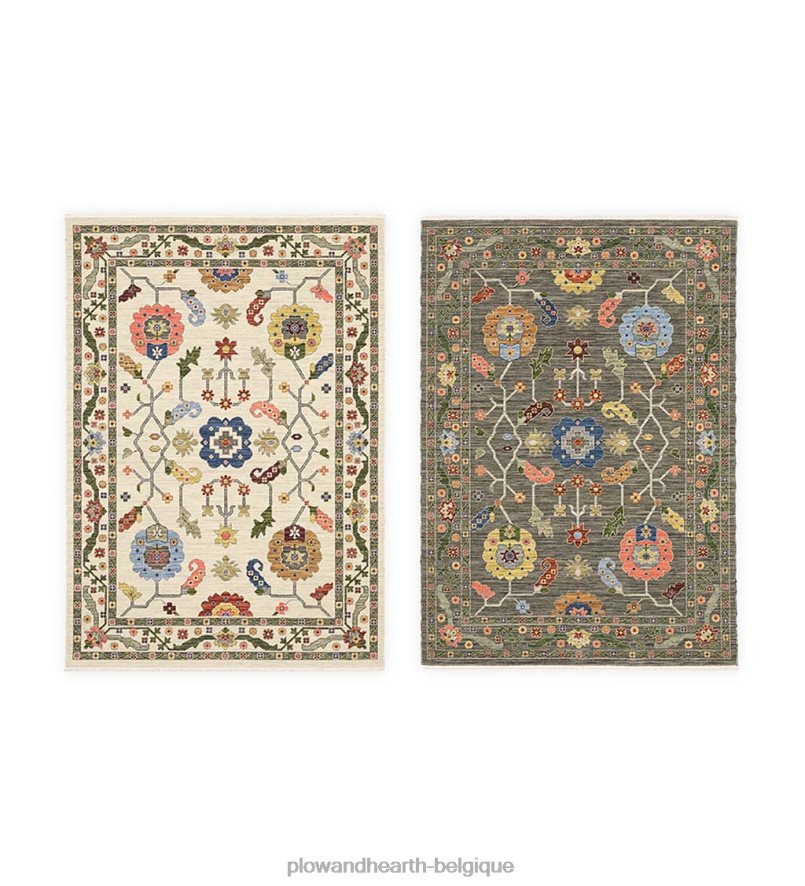 60H0821827 Plow & Hearth tapis en laine bijoux saluda tapis et nattes