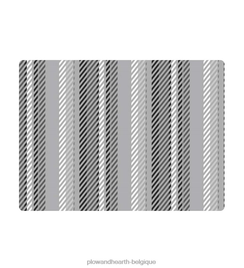 60H0821834 Plow & Hearth tapis de chaise rayé - bleu tapis et nattes