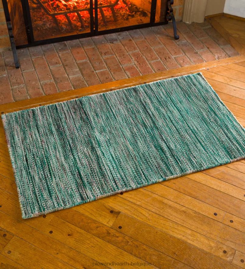 60H0821845 Plow & Hearth tapis fairfax en laine tufté à la main tapis et nattes