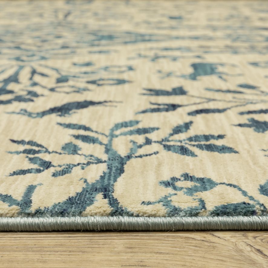 60H0821855 Plow & Hearth Tapis en polypropylène en porcelaine Clover Hill tapis et nattes