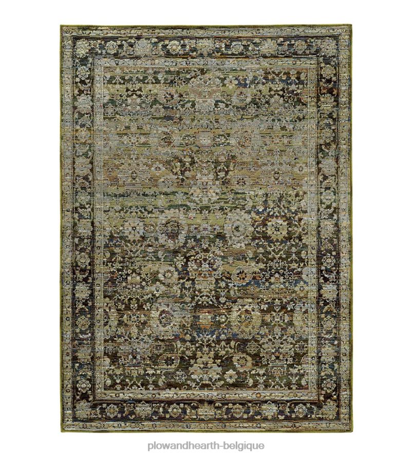 60H0821857 Plow & Hearth Tapis de bordure d'intérieur en mélange synthétique Ashland Evening tapis et nattes