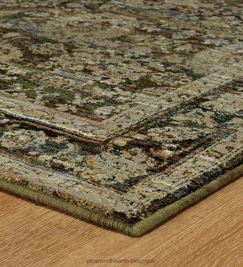 60H0821857 Plow & Hearth Tapis de bordure d'intérieur en mélange synthétique Ashland Evening tapis et nattes