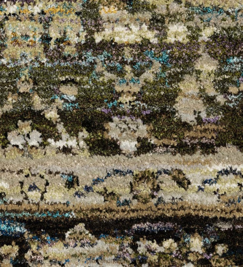 60H0821857 Plow & Hearth Tapis de bordure d'intérieur en mélange synthétique Ashland Evening tapis et nattes