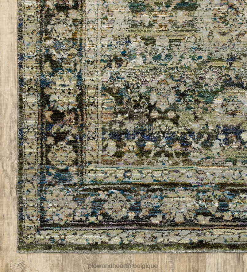 60H0821857 Plow & Hearth Tapis de bordure d'intérieur en mélange synthétique Ashland Evening tapis et nattes