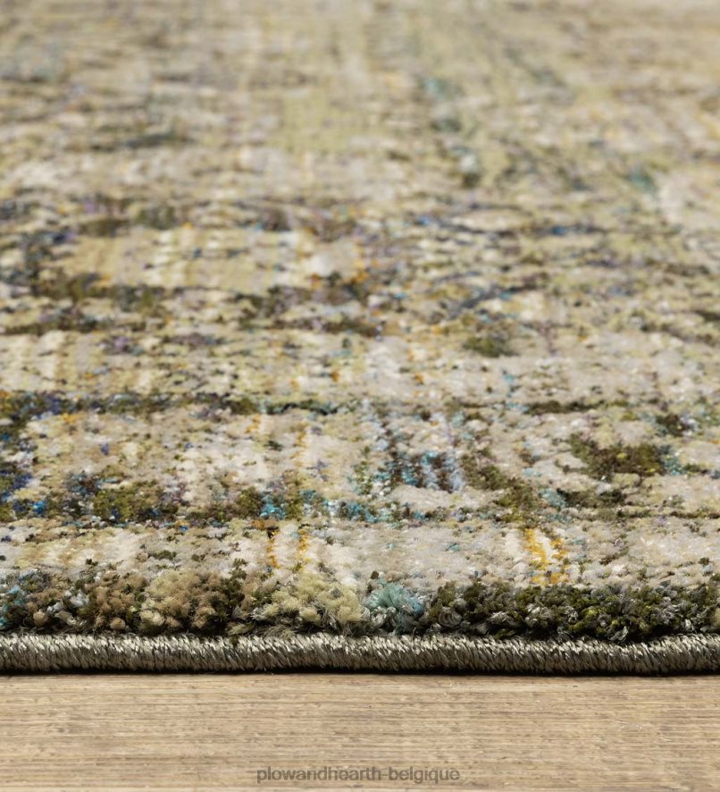 60H0821857 Plow & Hearth Tapis de bordure d'intérieur en mélange synthétique Ashland Evening tapis et nattes