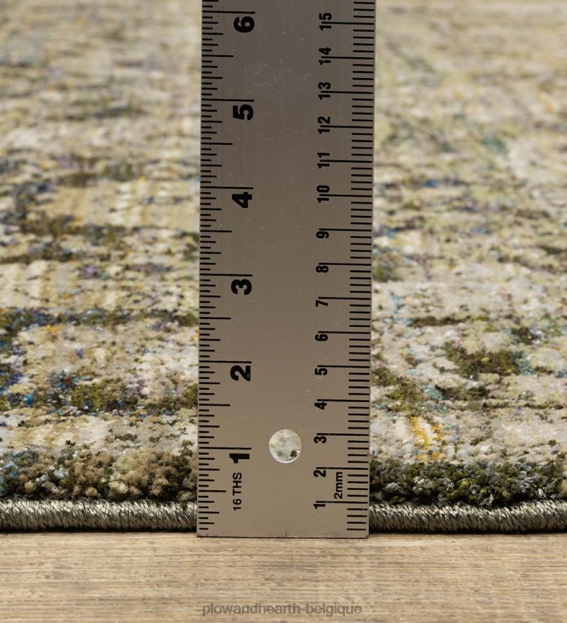 60H0821857 Plow & Hearth Tapis de bordure d'intérieur en mélange synthétique Ashland Evening tapis et nattes