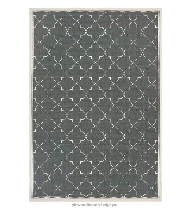 60H0821892 Plow & Hearth Tapis en polypropylène à quatre feuilles marston tapis et nattes